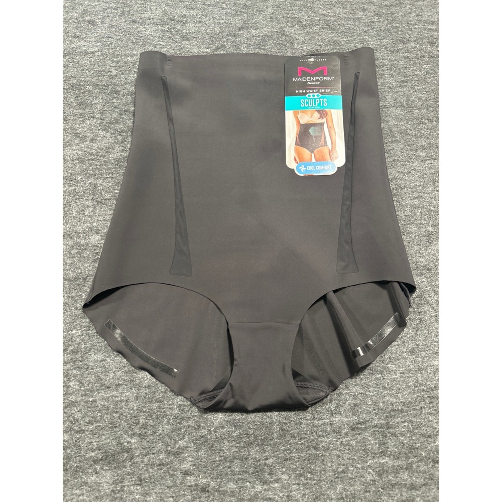 Maidenform High Waist Brief Women 2XL Black NEW Extra Firm Sculpting FLS094 - Picture 1 of 4